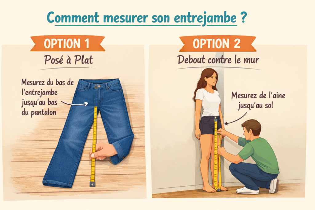 comment mesurer la longueur de son entrejambe pour choisir son pantalon